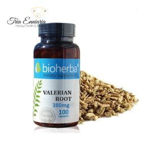 Valerian Root 380 mg, 100 capsules, Bioherba