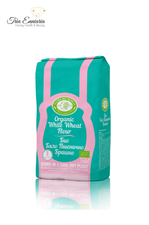 Organic White Wheat Flour 1 kg, Flora
