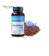 Flaxseed oil, 50 soft capsules, 1000 mg, BIOHERBA