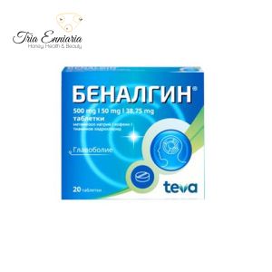 Benalgin, for headache and neuralgia, tablets * 20, TEVA