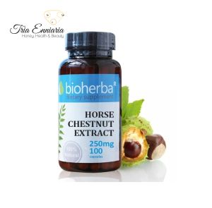 Horse chestnut extract, 250 mg, 100 capsules, Bioherba