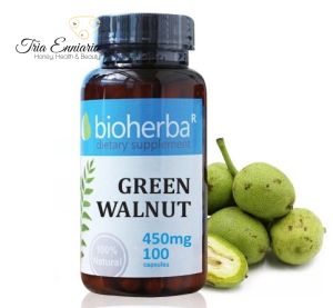 Green Walnut, 450 mg, 100 Capsules, Bioherba