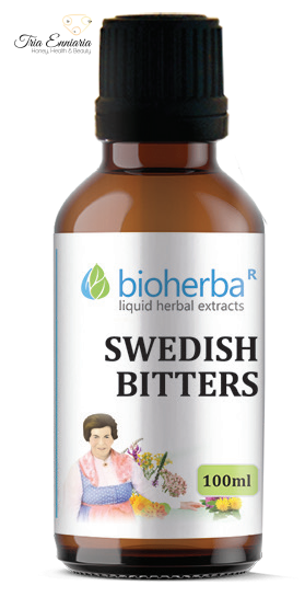 Swedish Bitters, tincture, Maria Treben recipe, 100 ml, Bioherba