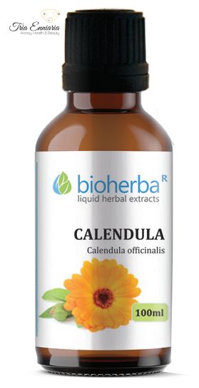 Calendula, Herbal Tincture, Skin Problems, 100 ml, Bioherba