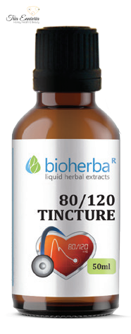 80 x 120, herbal tincture for high blood pressure, 50 ml, Bioherba