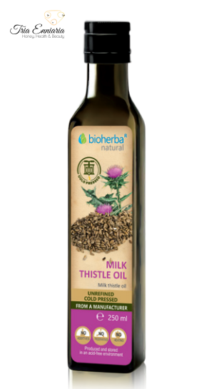 Milk thistle oil, cold pressed, 250ml, Bioherba