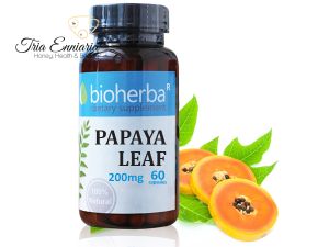 Papaya Leaf, 200 mg, 60 Capsules, Bioherba