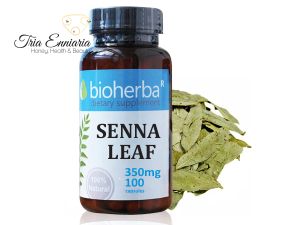 Senna Leaves, 350 mg, 100 Capsules, Bioherba