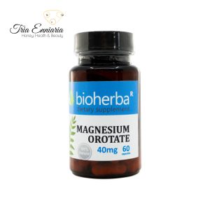 Magnesium Orotate, 40 mg, 60 Capsules Bioherba