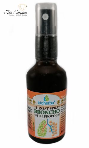 Broncho With Propolis, Throat Spray, 50 ml, Bioherba