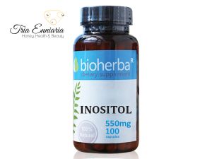 Inositol, 550 mg, 100 Capsules, Bioherba
