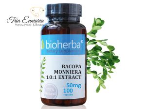 Bacopa Monieri Extract, 50 mg, 100 Capsules, Bioherba