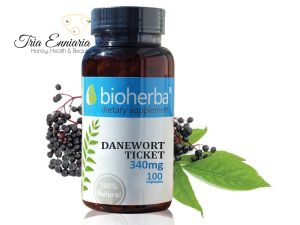 Danewort Ticket, 340 mg, 100 Capsules, Bioherba