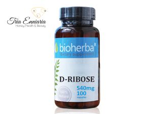 D-Ribose, 540 mg, 100 Capsules, Bioherba