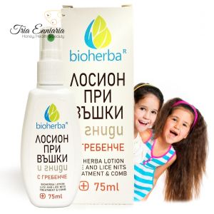 Lotion Lice And Lice Nits Treatment & Comb, 75 ml, Bioherba
