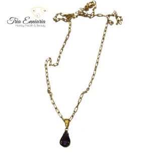 Dark Violet Rhinestone necklace