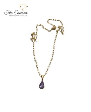 Light Violet Rhinestone necklace