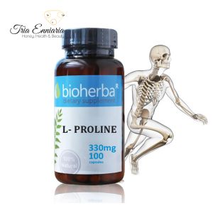 L- Proline, 330 mg, 100 Capsules, Bioherba