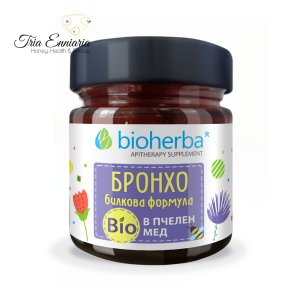 Broncho Herbal Formula In Organic Honey, 280 g, Bioherba