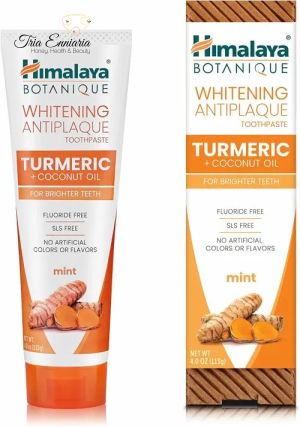 Whitening Τoothpaste With Τurmeric Αnd Coconut Oil, 113 g, Himalaya 