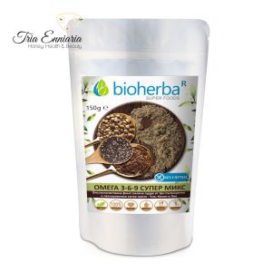 Omega 369, Mix Of Chia, Hemp And Flaxseed, 150 g, Bioherba