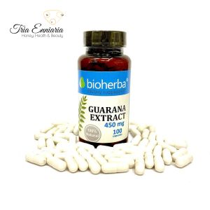 Guarana Extract, 450 mg, 100 Capsules, Bioherba