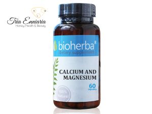 Calcium And Magnesium, 60 Capsules, Bioherba