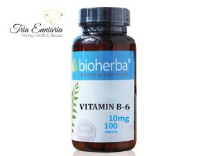 Vitamin B6, 10 mg, 100 Capsules, Bioherba