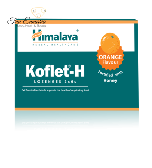 Koflet-H With Orange Flavor, 12  Lozenges, Himalaya 