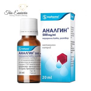 Analgin Oral Drops, 20 ml, Sopharma
