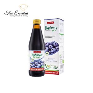 Organic Blueberry Juice, 330 ml, Medicura