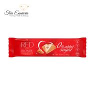 Caramelized White Chocolate Without Sugar, 26 g, Red