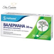 Valerian, 30 mg, 100 Tablets, Sopharma