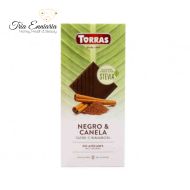 Dark Chocolate With Cinnamon And Stevia, 125 g, Torras