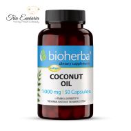 Coconut oil, 1000 mg, 50 soft capsules, Bioherba