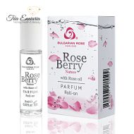 Gift Set Rose Berry, Hand Cream 75 ml And Perfume Roll-on 9 ml, Bulgarian Rose