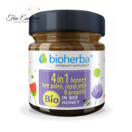 Bee Mix 4 In 1 In Organic Honey, 280 g, Bioherba